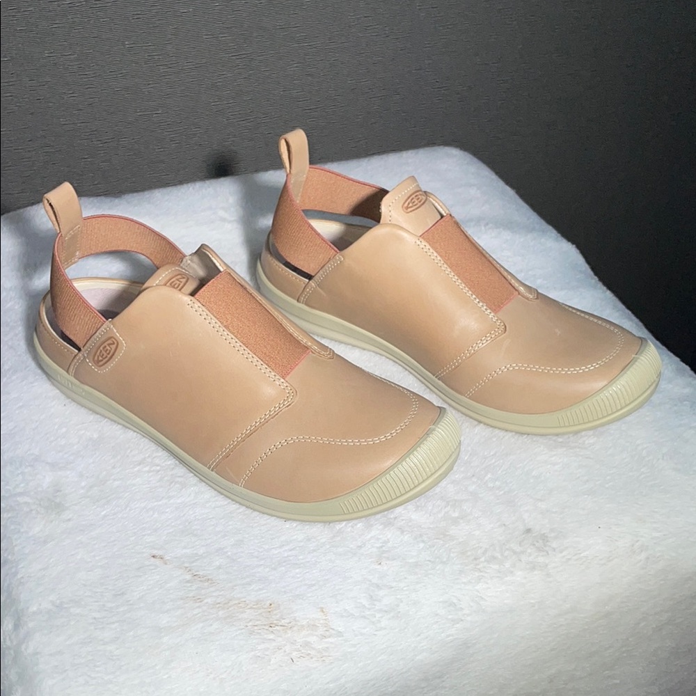 Keen Tan Leather Mules